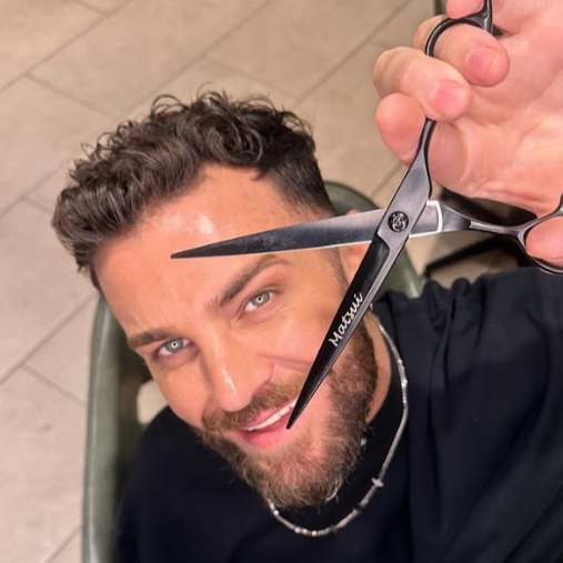 2025 Matsui Matte Black Offset Hairdressing Scissor