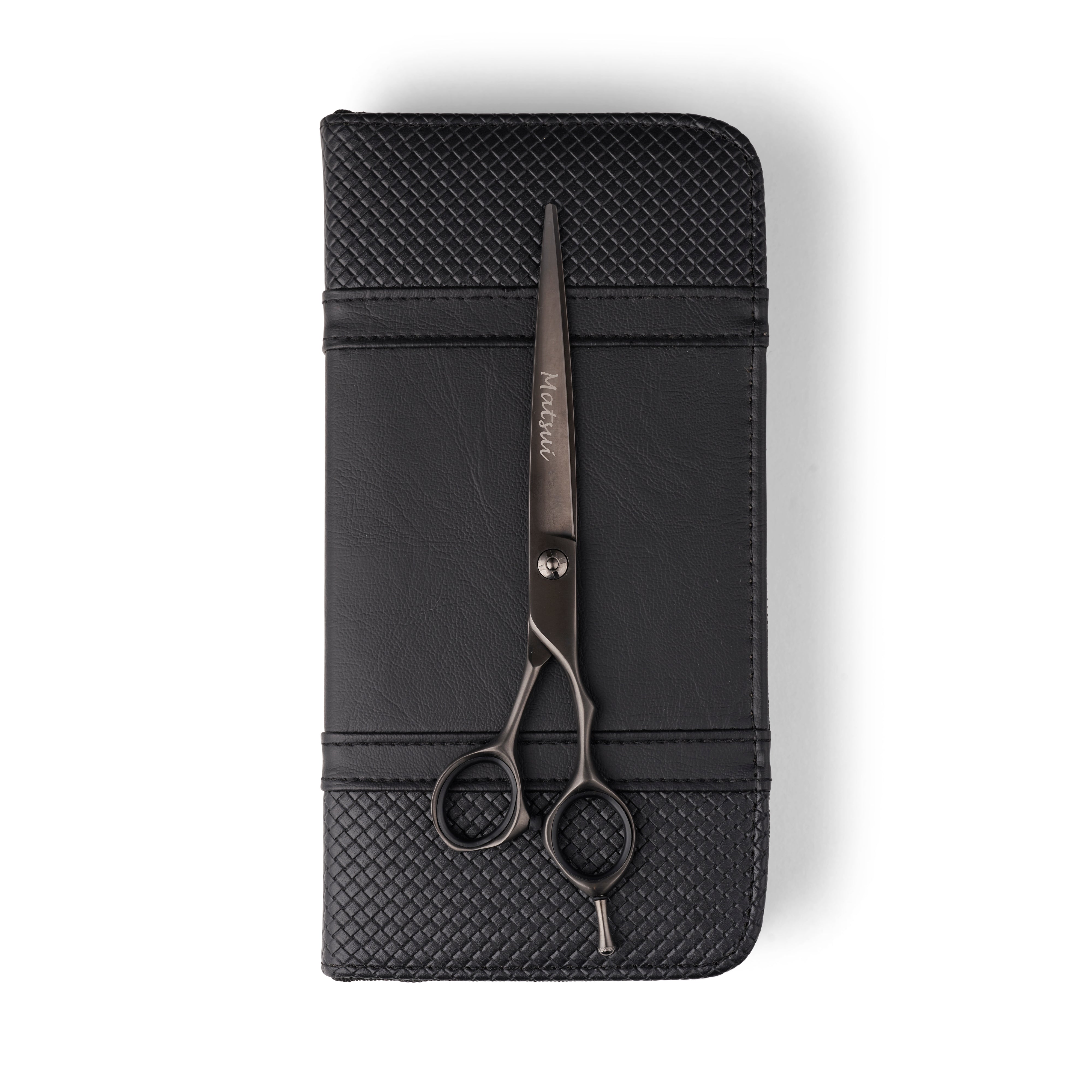 Barber Ultra Light Matte Black Cutting Shears (7022619885634)